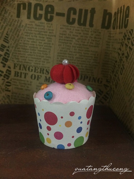 Bánh cupcake vải nỉ mẫu 4